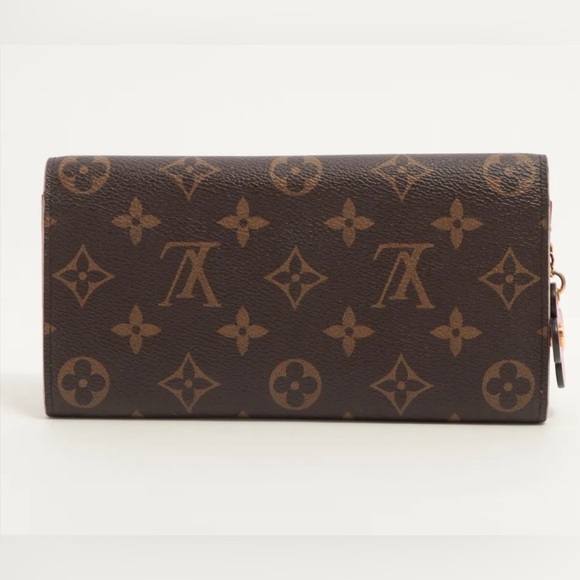 Louis Vuitton Monogram Bloom Flower Portefeuille Emilile Wallet Pink - Picture 2 of 10